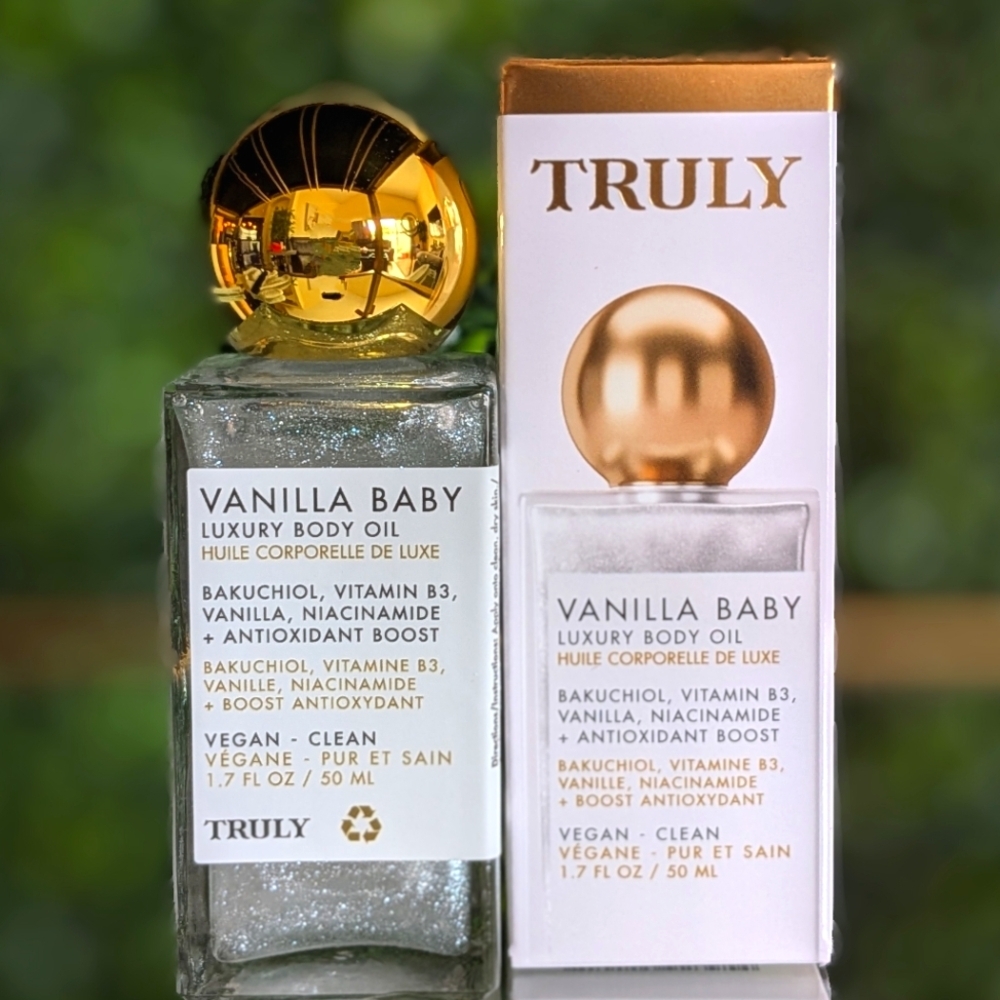 Truly VANILLA BABY Luxury Body Oil | NEW | 50mL | Vanilla Pear Caramel  | BNIB